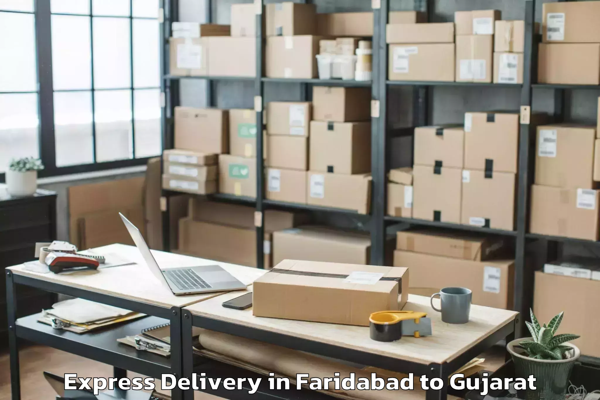 Leading Faridabad to Surendranagar Express Delivery Provider